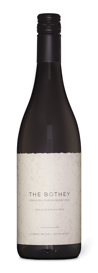 White wine bottle shot